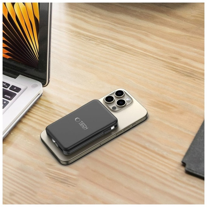 Външна батерия PB31 Lifemag MagSafe 10000mAh, черна, Tech-Protect