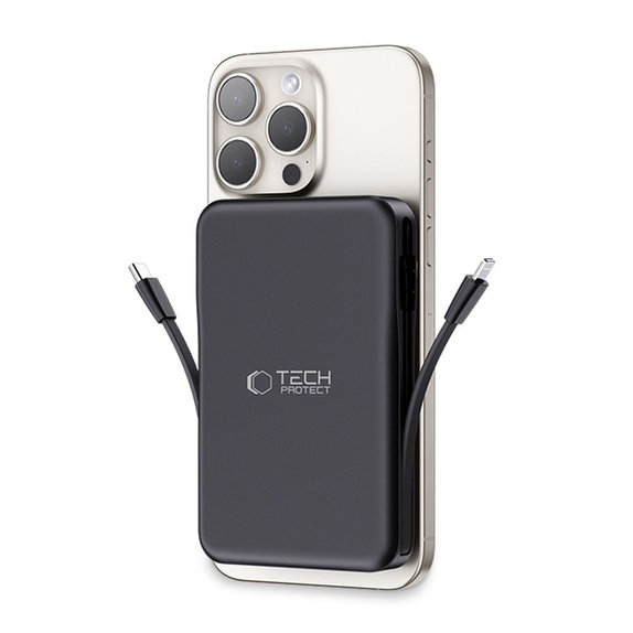 Външна батерия PB31 Lifemag MagSafe 10000mAh, черна, Tech-Protect