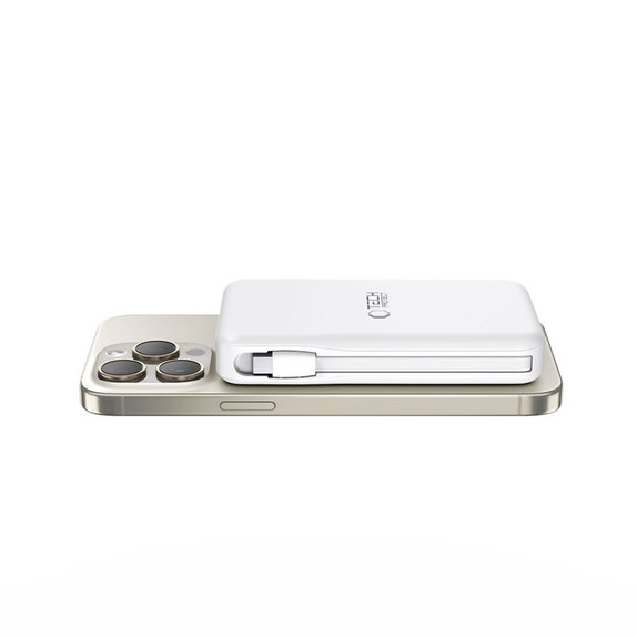 Външна батерия PB31 Lifemag MagSafe 10000mAh, бяла, Tech-Protect