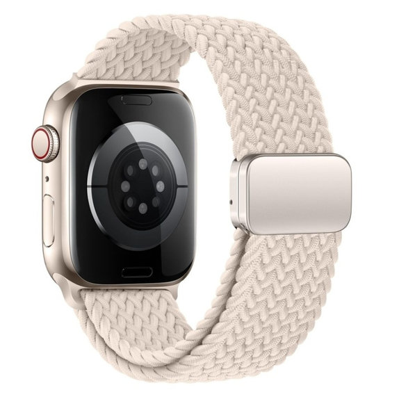 Каишка Nylonmag за Apple Watch 8 / 9 / 10 / 11 / SE (40 / 41 / 42 mm), Natural Titanium, Tech-Protect