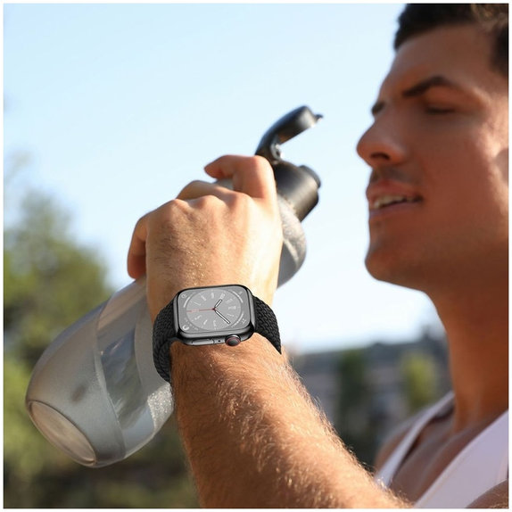 Каишка Nylonmag за Apple Watch 8 / 9 / 10 / 11 / SE (40 / 41 / 42 mm), Natural Titanium, Tech-Protect