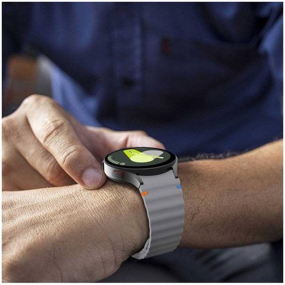 Каишка Silicone Sport за Samsung Watch 4 / 5 / 5 Pro / 6 / 7 / FE, Crayon Grey, Tech-Protect