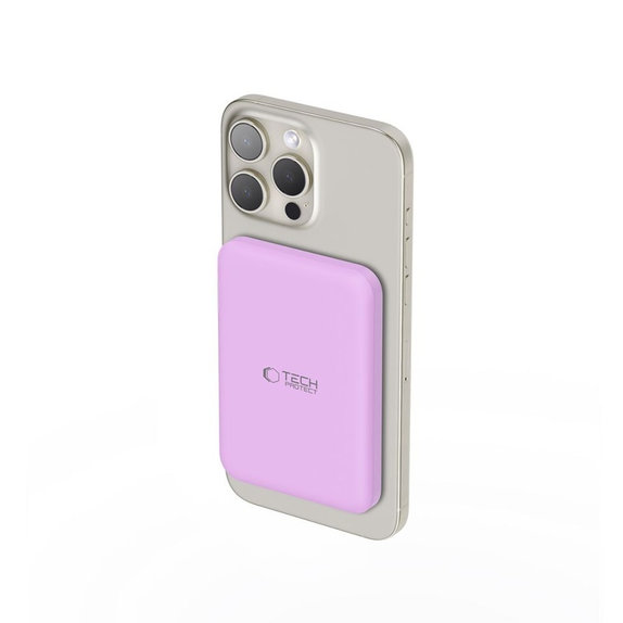 Външна батерия PB10 Lifemag MagSafe 5000mAh, Lilac, Tech-Protect