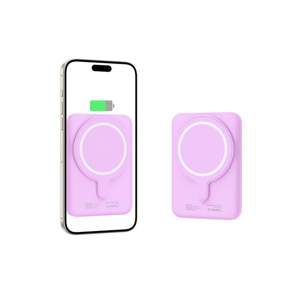 Външна батерия PB10 Lifemag MagSafe 5000mAh, Lilac, Tech-Protect