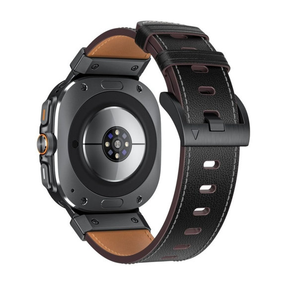 Каишка Delta Pro за Samsung Watch Ultra 1 / 2 2024-2026 (47 mm) Leather, черна, Tech-Protect