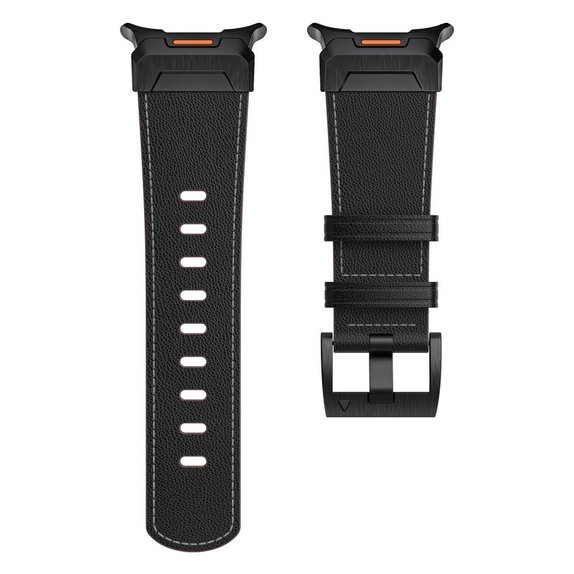 Каишка Delta Pro за Samsung Watch Ultra 1 / 2 2024-2026 (47 mm) Leather, черна, Tech-Protect