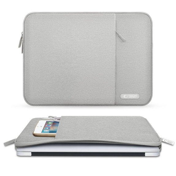 Калъф за лаптоп Sleevy 13-14, Crayon Grey, Tech-Protect