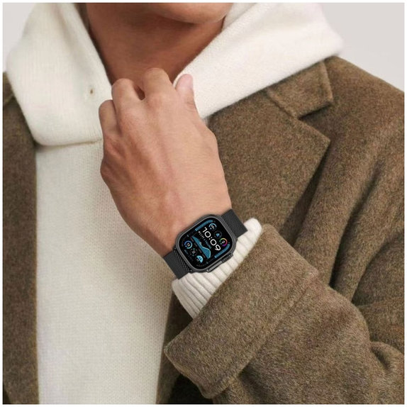 Каишка Milano за Apple Watch 8 / 9 / 10 / 11 / SE / Ultra (44 / 45 / 46 / 49 mm), Titanium, Tech-Protect