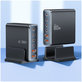 Мрежово зарядно DC80W-GAN 6-PORT PD 80W / QC3.0, черна, Tech-Protect