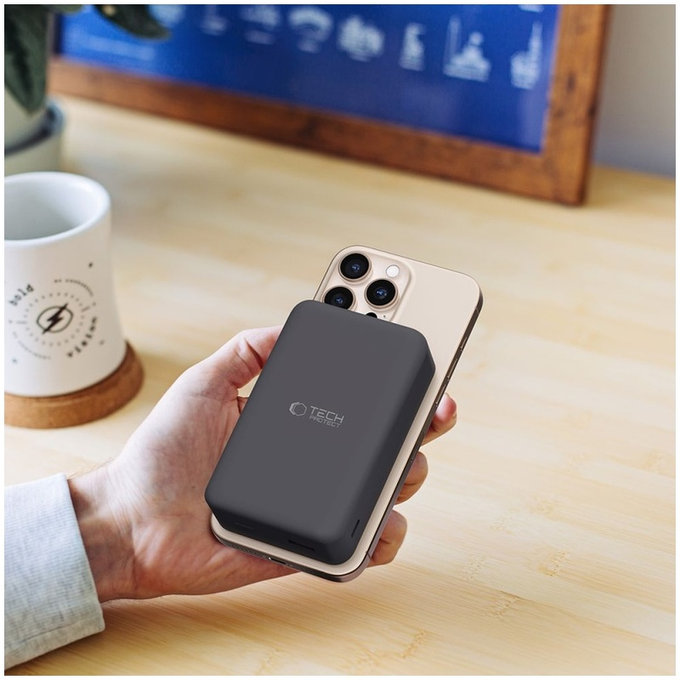 Външна батерия PB12 Lifemag MagSafe 20000mAh, черна, Tech-Protect