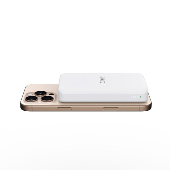 Външна батерия PB24 Lifemag Qi2 MagSafe 10000mAh, бяла, Tech-Protect