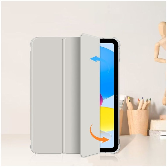 Калъф Sc Pen Hybrid за iPad 10.9" 10 / 2022 / 11" 11 / 2025, Crystal Silver, Tech-Protect