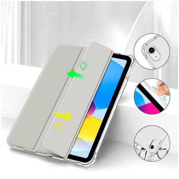 Калъф Sc Pen Hybrid за iPad 10.9" 10 / 2022 / 11" 11 / 2025, Crystal Silver, Tech-Protect