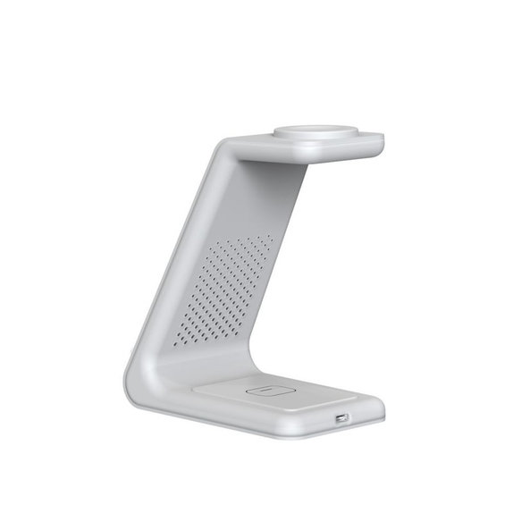 Безжично зарядно QI15W-A36 3IN1 for Apple, бяла, Tech-Protect