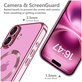 Калъф MagFlex MagSafe за iPhone 16 Shiny Rose, Tech-Protect