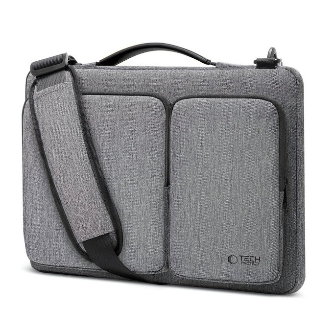 Калъф за лаптоп Defender Bag 13-14, Crayon Grey, Tech-Protect