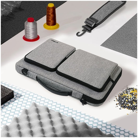 Калъф за лаптоп Defender Bag 13-14, Crayon Grey, Tech-Protect