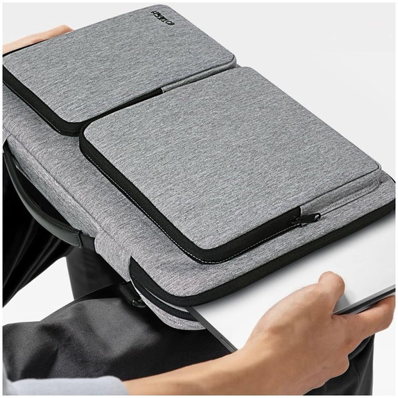 Калъф за лаптоп Defender Bag 13-14, Crayon Grey, Tech-Protect