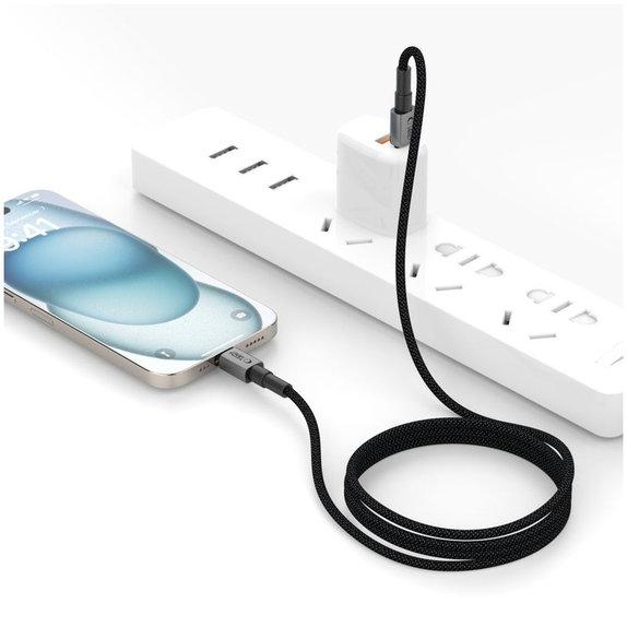 Кабел Ultraboost Dna USB-C Cable PD 100W / 5A 300cm, Iron Grey, Tech-Protect