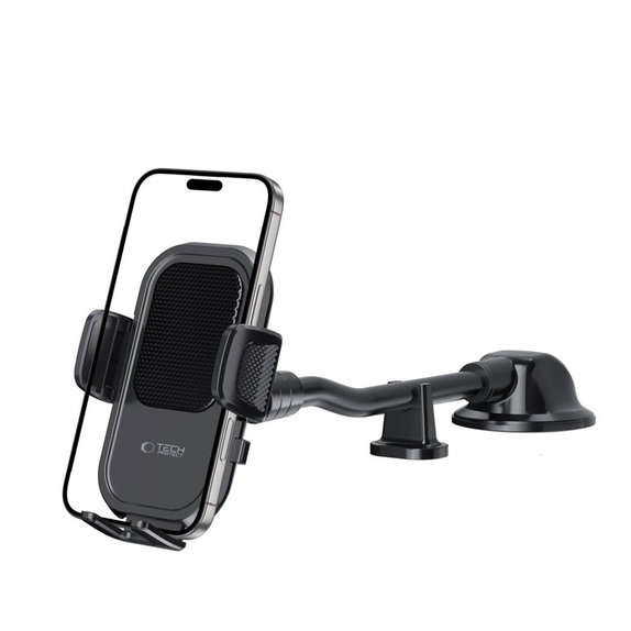 Стойка за автомобил V8 Universal Long Arm Dashboard & Windshield, черна, Tech-Protect