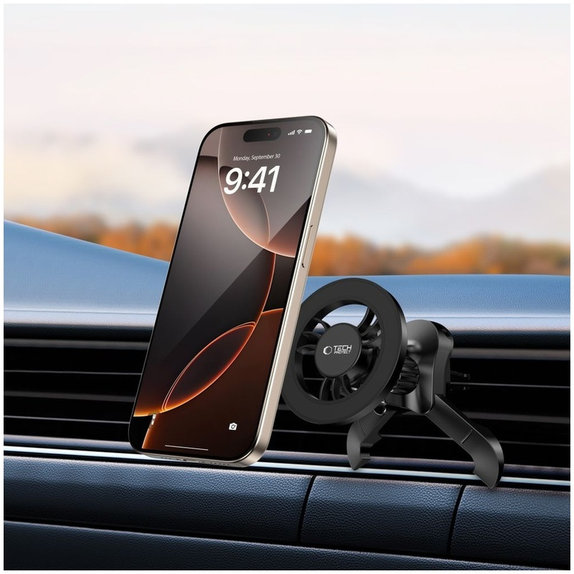 Стойка за автомобил N56 Magnetic MagSafe Stable Vent, черна, Tech-Protect