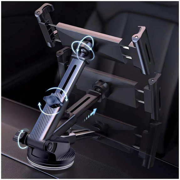 Стойка за автомобил V4 Universal Windshield & Dashboard for Tablet, черна, Tech-Protect