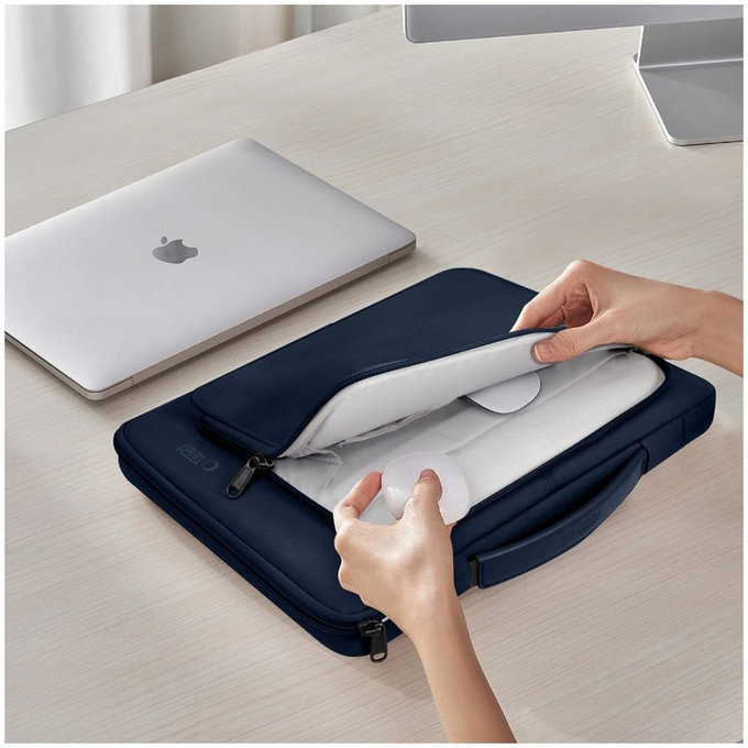 Калъф за лаптоп Basic Bag 15-16, Navy Blue, Tech-Protect