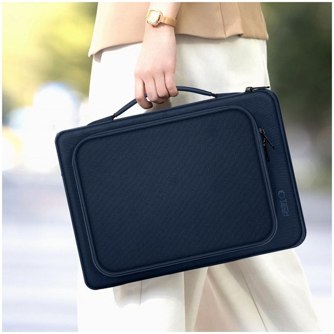 Калъф за лаптоп Basic Bag 15-16, Navy Blue, Tech-Protect