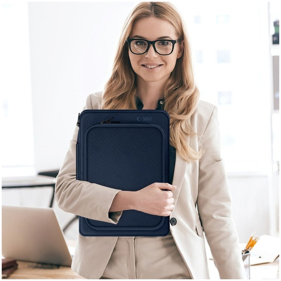 Калъф за лаптоп Basic Bag 15-16, Navy Blue, Tech-Protect