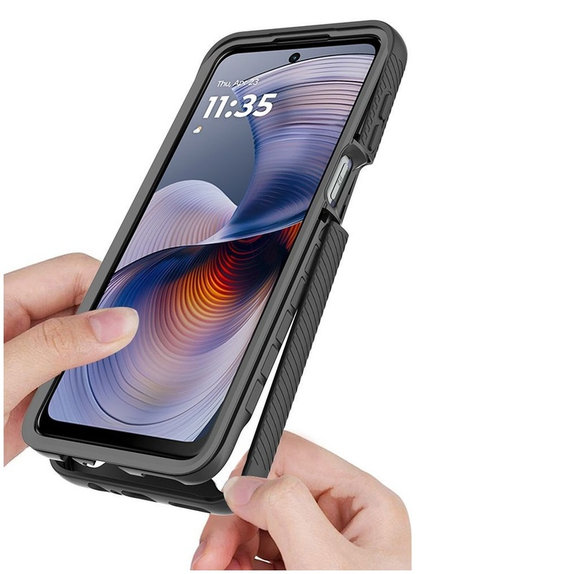 Калъф Defense за Motorola Moto G15 / G15 Power / G17 / G17 Power / G05 / E15, черна, Tech-Protect