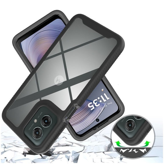 Калъф Defense за Motorola Moto G15 / G15 Power / G17 / G17 Power / G05 / E15, черна, Tech-Protect