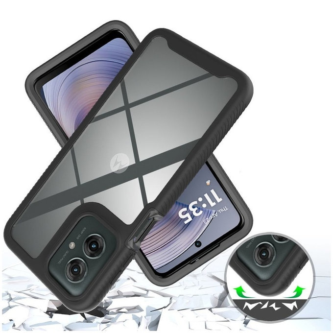 Калъф Defense за Motorola Moto G15 / G15 Power / G17 / G17 Power / G05 / E15, черна, Tech-Protect
