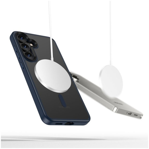 Калъф MagMat MagSafe за Samsung S25, Matte Navy, Tech-Protect