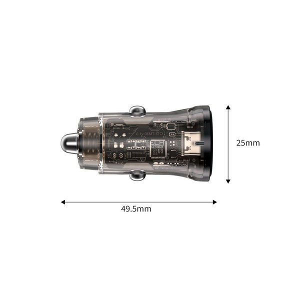 Автомобилно зарядно CC01 2-PORT PD 45W / QC3.0, черна, Tech-Protect