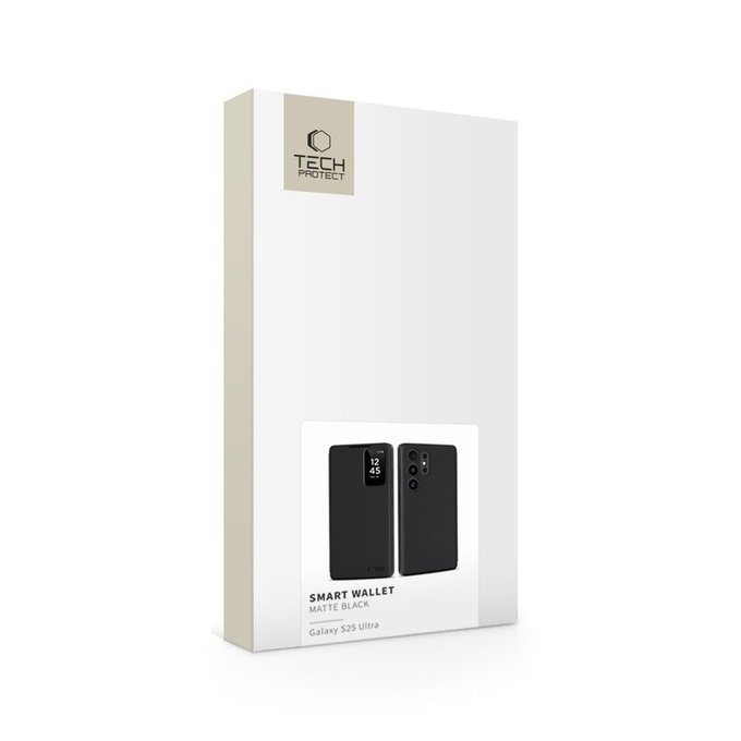 Калъф Smart Wallet за Samsung S25 Ultra, Matte Black, Tech-Protect