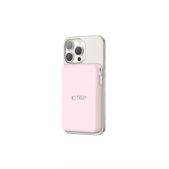 Външна батерия PB31 Lifemag MagSafe 10000mAh, розова, Tech-Protect
