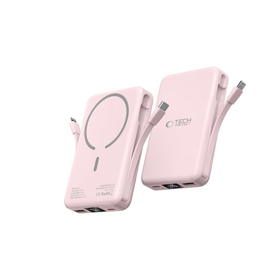 Външна батерия PB31 Lifemag MagSafe 10000mAh, розова, Tech-Protect