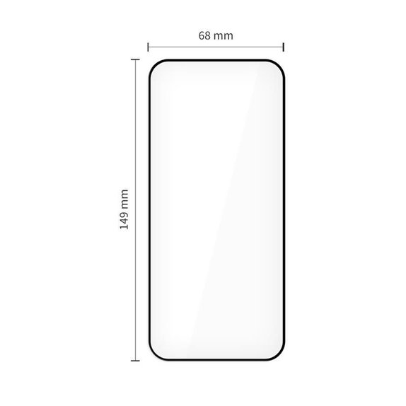 Закалено стъкло Quick Set+ 2-PACK за iPhone 13 / 13 Pro / 14 / 16E / 17E, черна, Tech-Protect