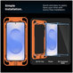 Закалено стъкло Quick Set+ 2-PACK за Samsung S24 / S25, прозрачна, Tech-Protect