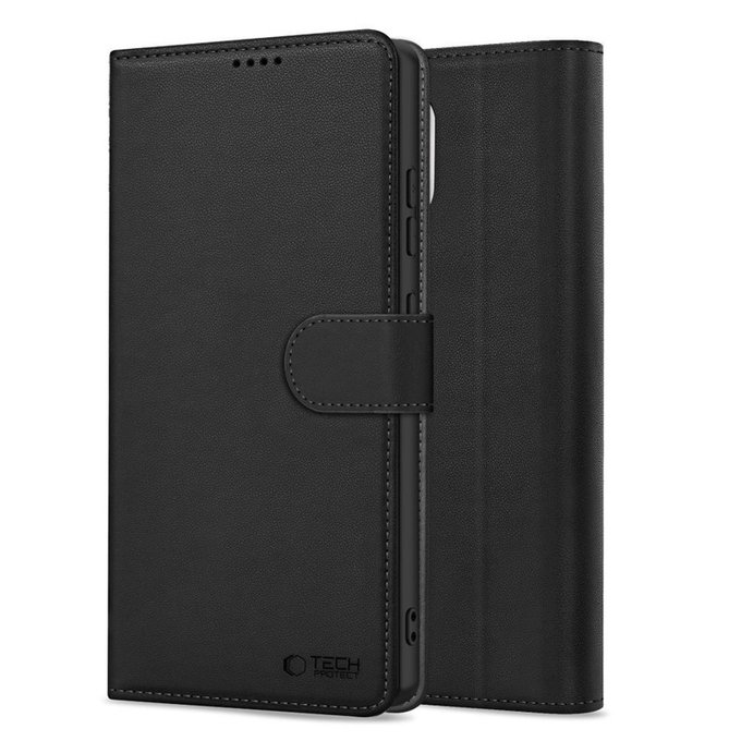 Калъф Wallet за Motorola Edge 60 / 60 Fusion, черна, Tech-Protect