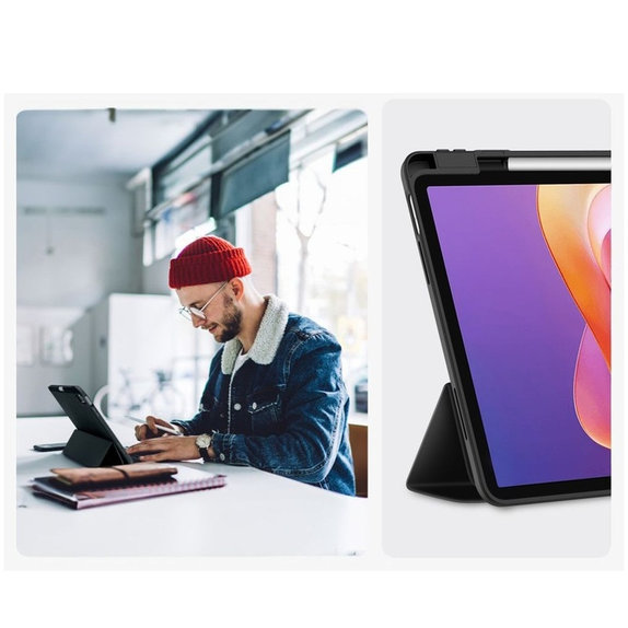 Калъф Sc Pen за Xiaomi Redmi Pad 2 11.0, черна, Tech-Protect
