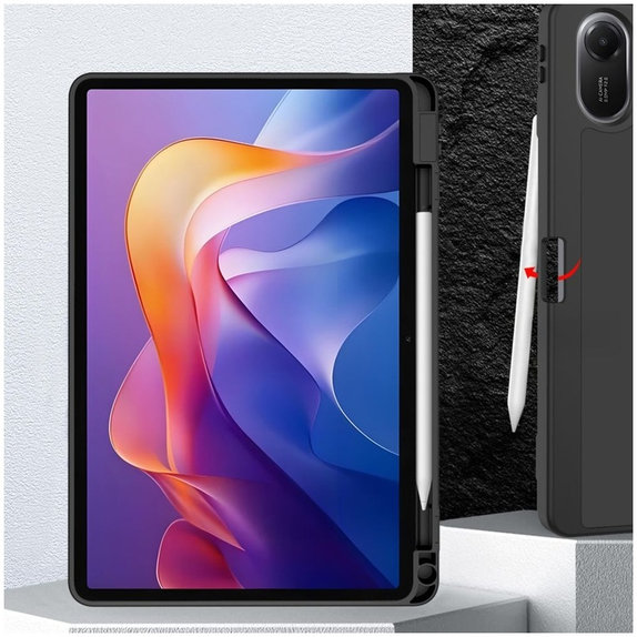 Калъф Sc Pen за Xiaomi Redmi Pad 2 11.0, черна, Tech-Protect