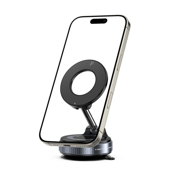 Стойка за автомобил N60 Magnetic MagSafe Windshield & Dashboard, черна, Tech-Protect