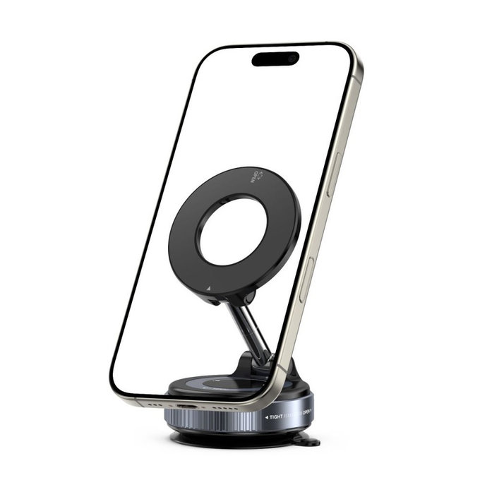 Стойка за автомобил N60 Magnetic MagSafe Windshield & Dashboard, черна, Tech-Protect