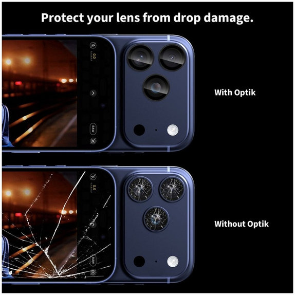 Протектор за камера Camring Fit+ за iPhone 14 Pro / Max / 15 Pro / Max / 16 Pro / Max / 17 Pro / Max, прозрачна, Tech-Protect
