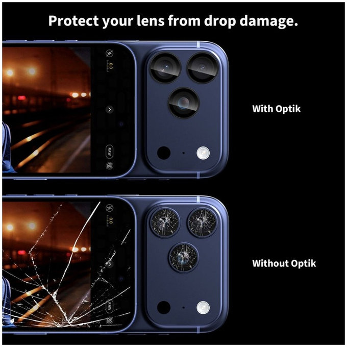 Протектор за камера Camring Fit+ за iPhone 14 Pro / Max / 15 Pro / Max / 16 Pro / Max / 17 Pro / Max, прозрачна, Tech-Protect