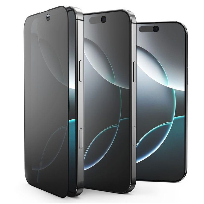 Privacy закалено стъкло Glass Spy+ 2-PACK за iPhone 16 Pro / 17 / 17 Pro, privacy, Tech-Protect