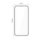 Закалено стъкло Quick Set+ 2-PACK за iPhone 17, черна, Tech-Protect