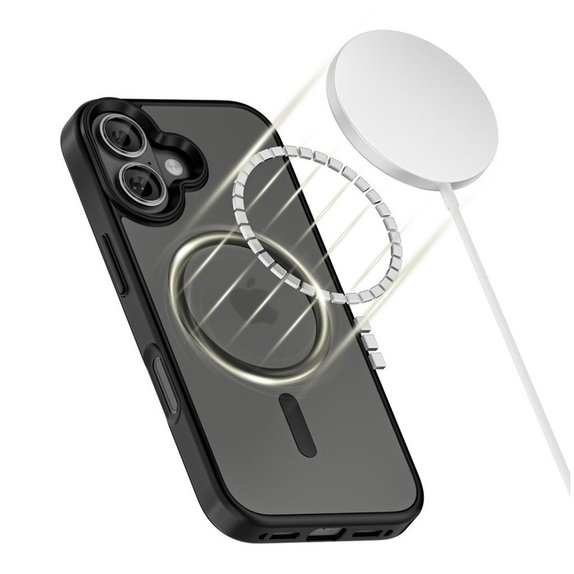 Калъф MagMat MagSafe за iPhone 17, Matte Black, Tech-Protect