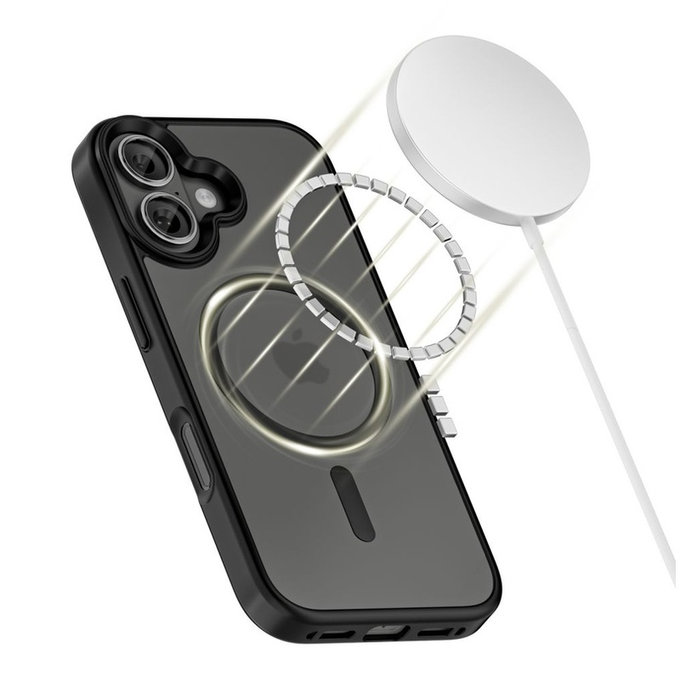 Калъф MagMat MagSafe за iPhone 17, Matte Black, Tech-Protect